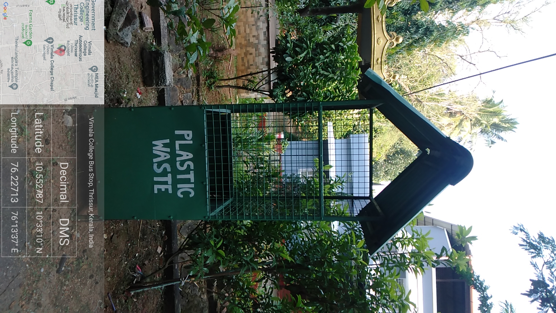 bins for collection of plastic waste